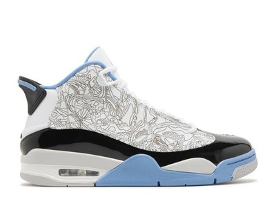 Men's Air Jordan Dub Zero- White/University Blue/Black- Size 11.5- Clean 