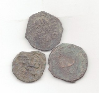3 Islamic Copper Coins Lot E26