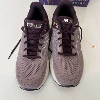 New Balance Fresh Foam X 860v14 Shoes Womens Sz 12 Ice Wine Plum Silver Trainer