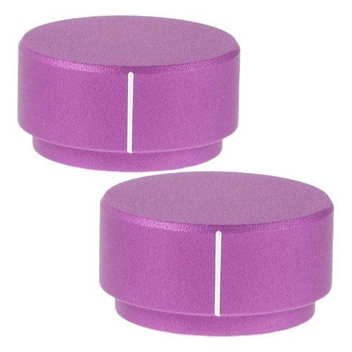 Boutons Volume Stéréo En Alliage D'aluminium Argenté - Lot De 2 - Dimensions 20x6x17 Mm
