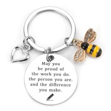 Teacher Keychain Gift, Appreciation Keycharm, Women, Christmas, Thanksgiving