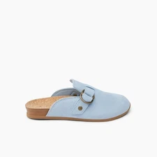 Reef Women's Vista Serenity Dusty Blue Suede Slipper Clogs Size 10 CJ7069