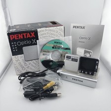 Rare Working Item Pentax Optio X Swivelcompact Digital Camera Heisei Retro
