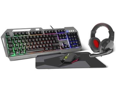 Speedlink LUNERA 4in1 Gaming PC Deskset Maus + Tastatur + Headset + Mauspad Set - Bild 1 von 4