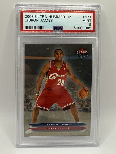 LeBron James Rookie Card 2003 Ultra Hummer H2 #171 PSA 9