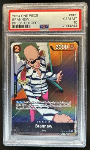 2024 One Piece The Best Brannew Rare Holofoil #OP03-089 PSA 10 GEM MINT