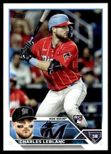2023 Topps Charles Leblanc Rookie Miami Marlins #446