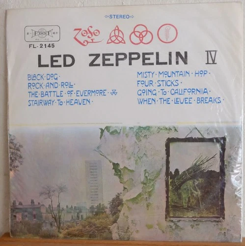 LED ZEPPELIN IV Taiwan Taiwanese Vinyl Rare Black FL2145 Import Record