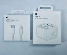 100% Genuine Original Apple 20W PD PLUG & C to LIGHTENING CABLE 1M, FAST CHARGER