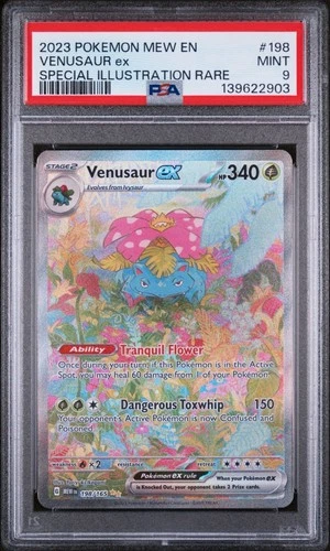 Pokemon Venusaur ex SV151 198/165 Special Illustration Rare PSA 9