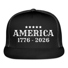 America 1776-2026 With Stars 250th Anniversary Trucker Hat