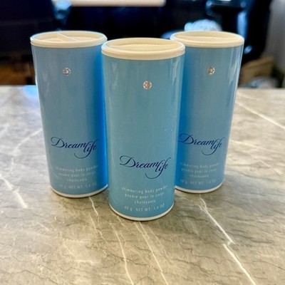 3 Avon Dream Life Shimmering Body Powder   1.4 oz Each   Sealed   Vintage 2002