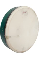 16" GREEN TUNABLE IRISH BODHRAN WOOD DRUM T-BAR MULBERRY WOOD FRAME