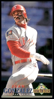 1994 Fleer Extra Bases #178 Juan Gonzalez TALL BOY Texas Rangers