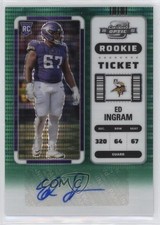 2022 Contenders Optic Rookie Ticket Green Pulsar Prizm 13/30 Ed Ingram Auto 1j1v