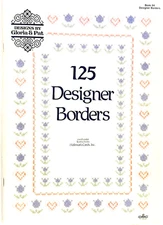 Needlecraft Booklet Vtg 1995 Gloria & Pat Cross Stitch 125 DESIGNER BORDERS