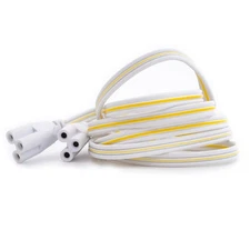 12 Pack T5 T8 LED Lamp Connecting Wire,Double End 3Pin Connector Cable 2FT
