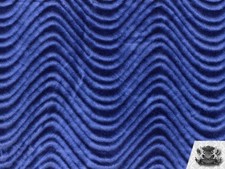 Velvet Flocking Swirl Royal Blue Upholstery Fabric by The Yard 58 Inches,