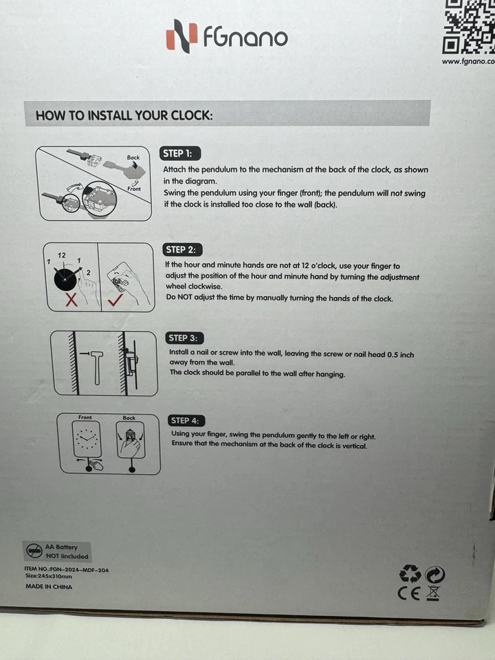 Reloj de pared péndulo cola oscilante mono selva guardería decoración habitación infantil Foto 3 de 4