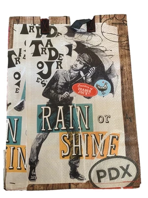 Trader Joe's Oregon Portland Reusable Shopping grocery Tote 6Gal