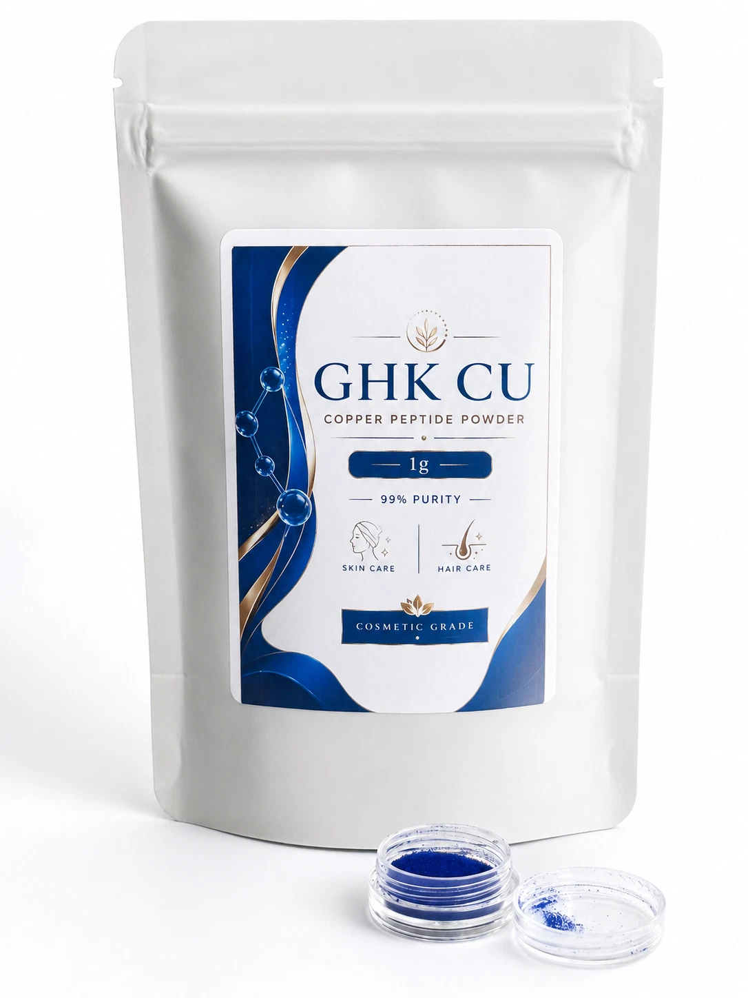GHK-Cu Copper Peptide Powder 99% Pure Cosmetic Grade Anti Aging Skin Hair Serum
Opens in a new windo
