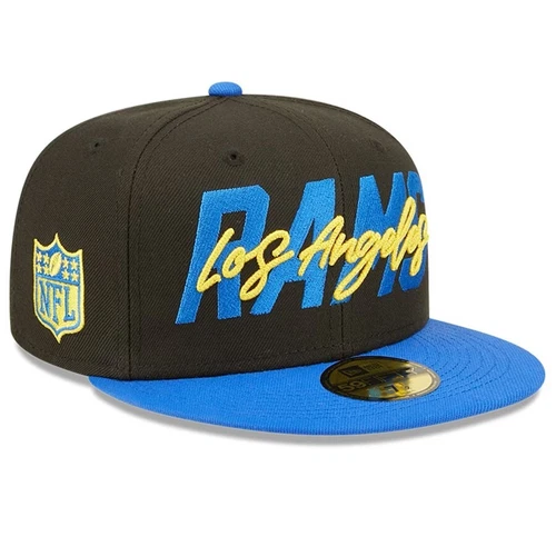 New Era 59FIFTY Official NFL 2022 Draft Stage Los Angeles Rams Fitted Size 8 Hat