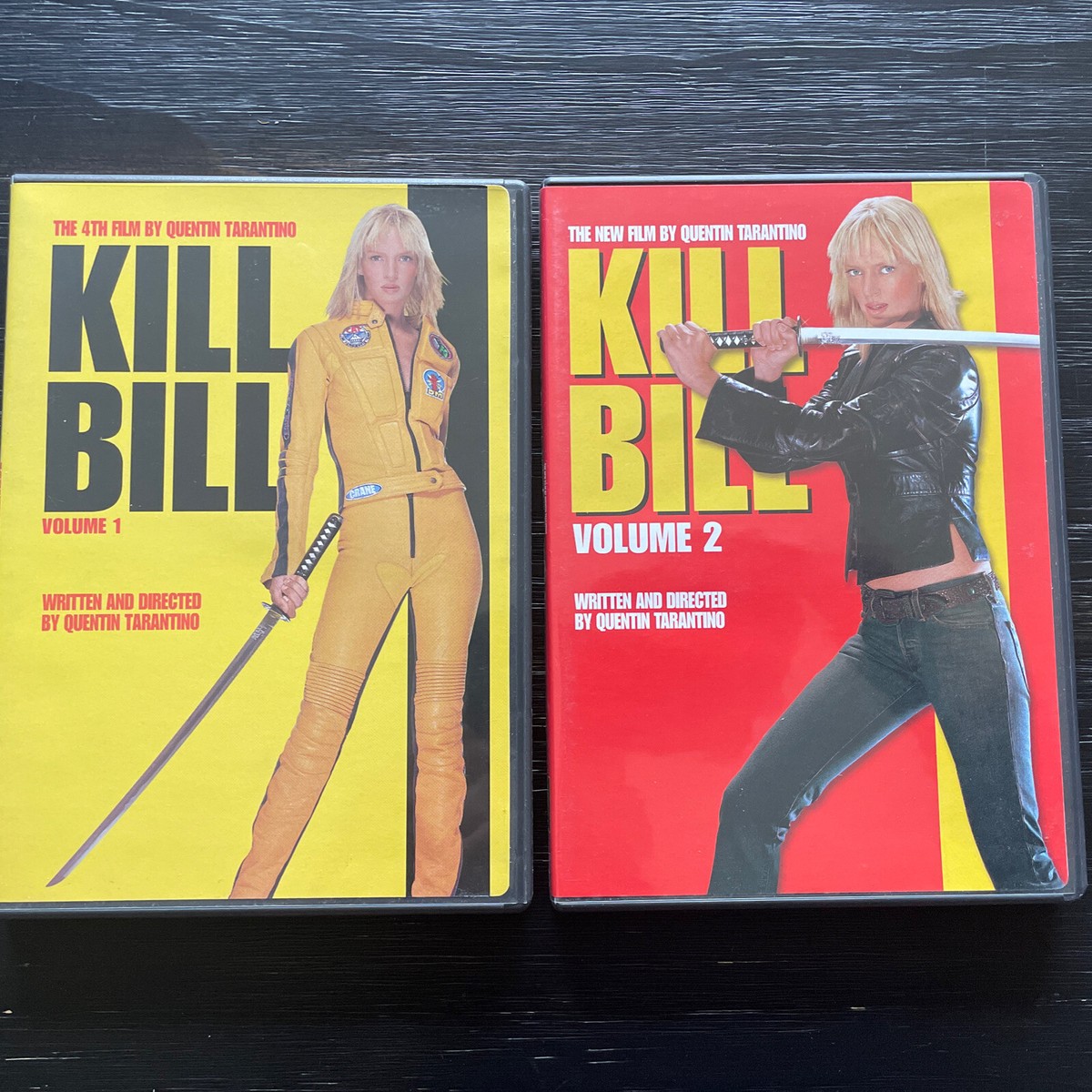 Kill Bill-Vol. 1 (DVD, 2003) & Vol. 2. Epic Action With A Famous