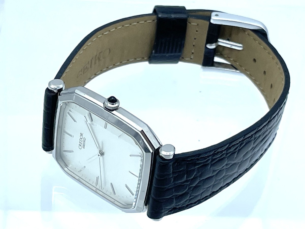 3-sided cut glass Vintage SEIKO Credor Men's Quartz Watch
