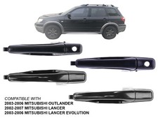 For 03 - 06 Outlander 02 - 07 Lancer Door Handle Outer Front And Rear Set Of 4
