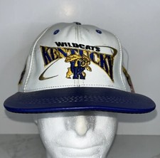 New Vintage University of Kentucky Wildcats Genuine Leather Strapback Cap Hat