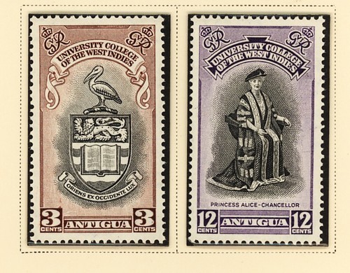 ANTIGUA - STAMPS ISSUED DURING REIGN OF KING GEORGE VI IN PLASTIC MOUNTS - Picture 7 of 16