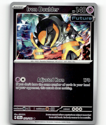071 142 pokemon card Iron Boulder - 071/142 - Stellar Crown