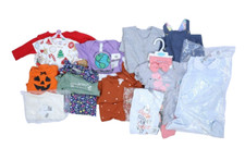 Bulk Lot Of 20 Girls Size 3 6 Month Mixed Seasons Tops Bottoms One Pieces NWT