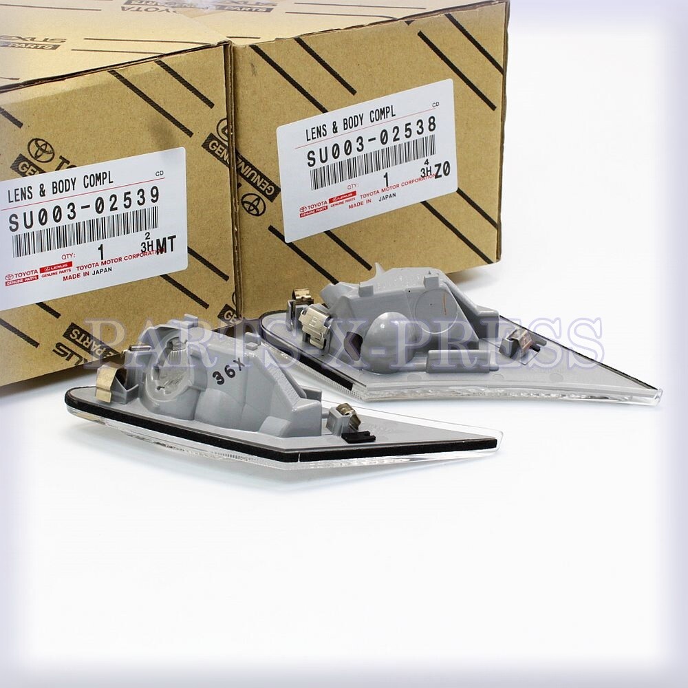 OEM TOYOTA GT86 SCION FR-S SUBARU BRZ FRONT SIDE MARKER CLEAR LENS SET RH & LH