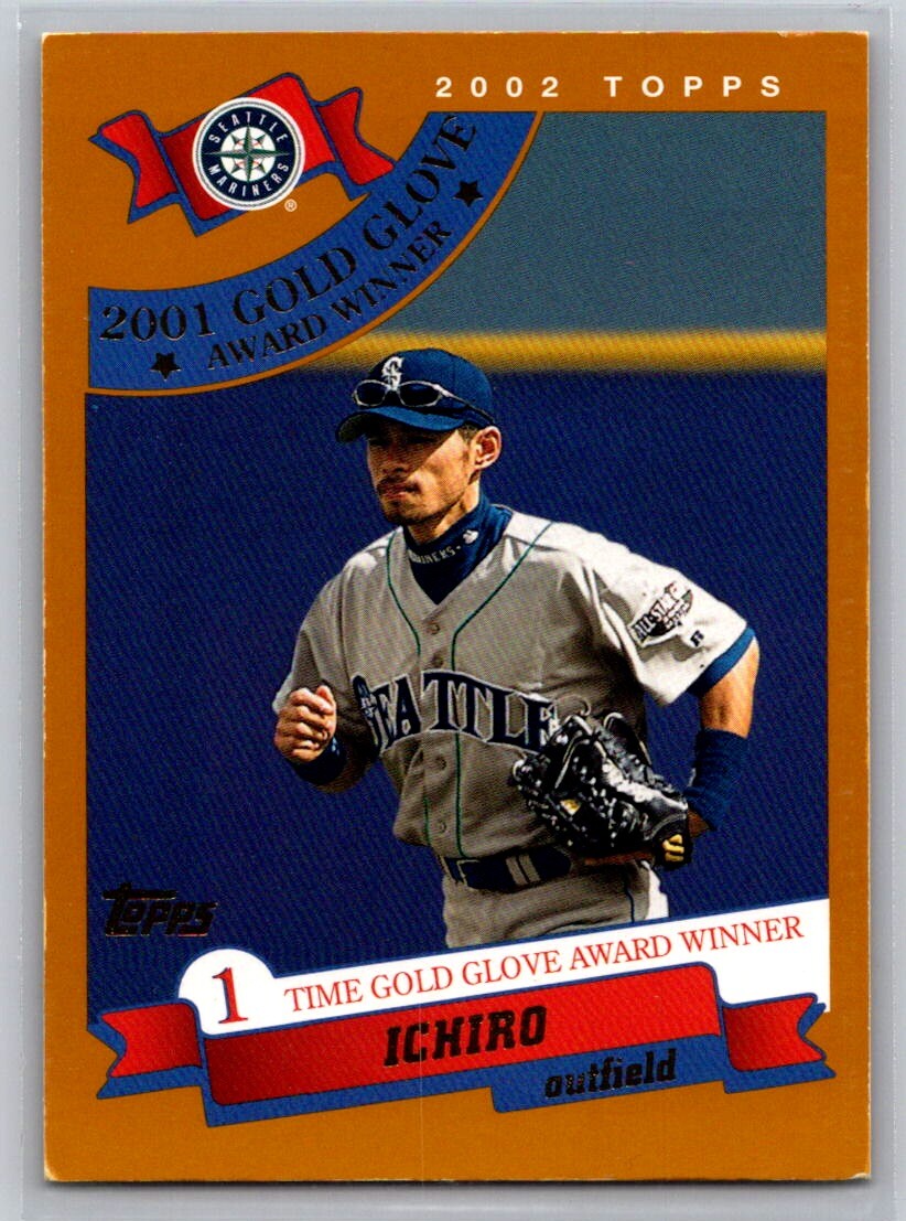 2002 Topps Limited #704 Ichiro Suzuki GG Seattle Mariners Card