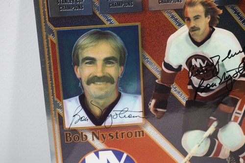 Bob Nystrom NY Islanders Signed Auto 1995 # Retirement SGA 8x9.75" Photo Card - Picture 9 of 13
