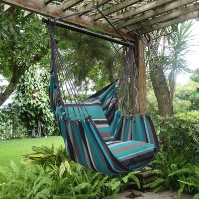 Silla hamaca colgante L sillón columpio San Salvador con 2 cojines y