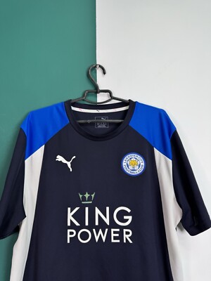 Leicester City Football Club Adults Training T-Shirt Size XL Navy