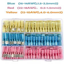 220PCS Spade Heat Shrink Wire Connectors Waterproof Electrical Crimp Terminals