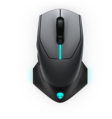 Alienware AW610M DARK kabelgebundene/kabellose Dual Mode Gaming Maus wiederaufladbar NEU