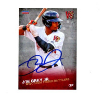Joe Gray Jr. 2023 Wisconsin Timber Rattlers signed autograph baseball card