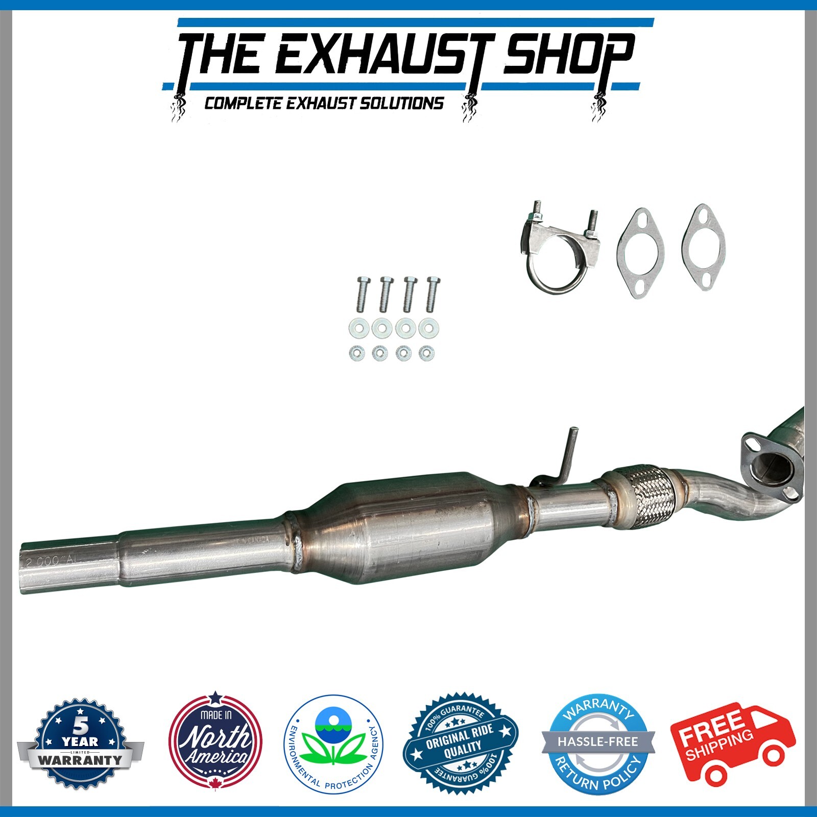 FITS: 2001-2004 HYUNDAI SANTA FE 2.7L REAR CATALYTIC CONVERTER | eBay