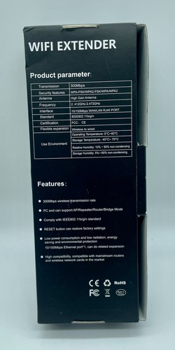 WiFi Range Extender Internet Booster Router Bezprzewodowy wzmacniacz sygnału Wzmacniacz - Zdjęcie 3 z 10