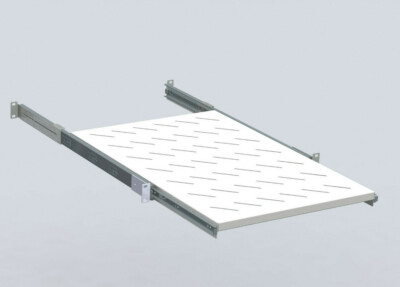 Rack Magic 1HE 19'' Fachboden - Ausziehbar - Racktiefe 800-1000mm - lichtgrau