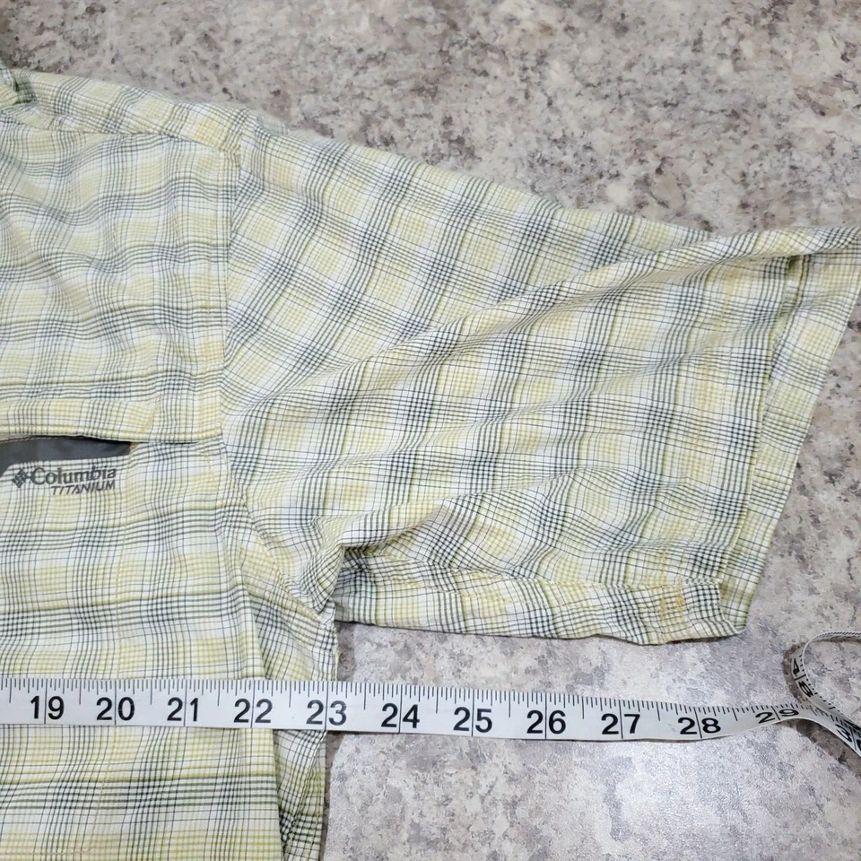 Columbia Shirt Men Xlarge Short Sleeve Green Fishing Sportswear Outdoor Beach XL - Image 4 of 4