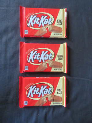 (3) Count Lot of Kit Kat King Size Candy Bars 3 Oz Each