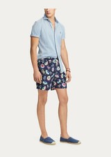 New Polo Ralph Lauren Traveler Polo Bear Umbrella Swim Short Trunks, Size XL