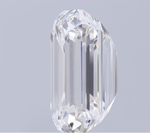 Lab Grown 1.00ct EMERALD E Color SI1 Clarity STONE IGI Certified HPHT DIAMOND - Picture 3 of 8