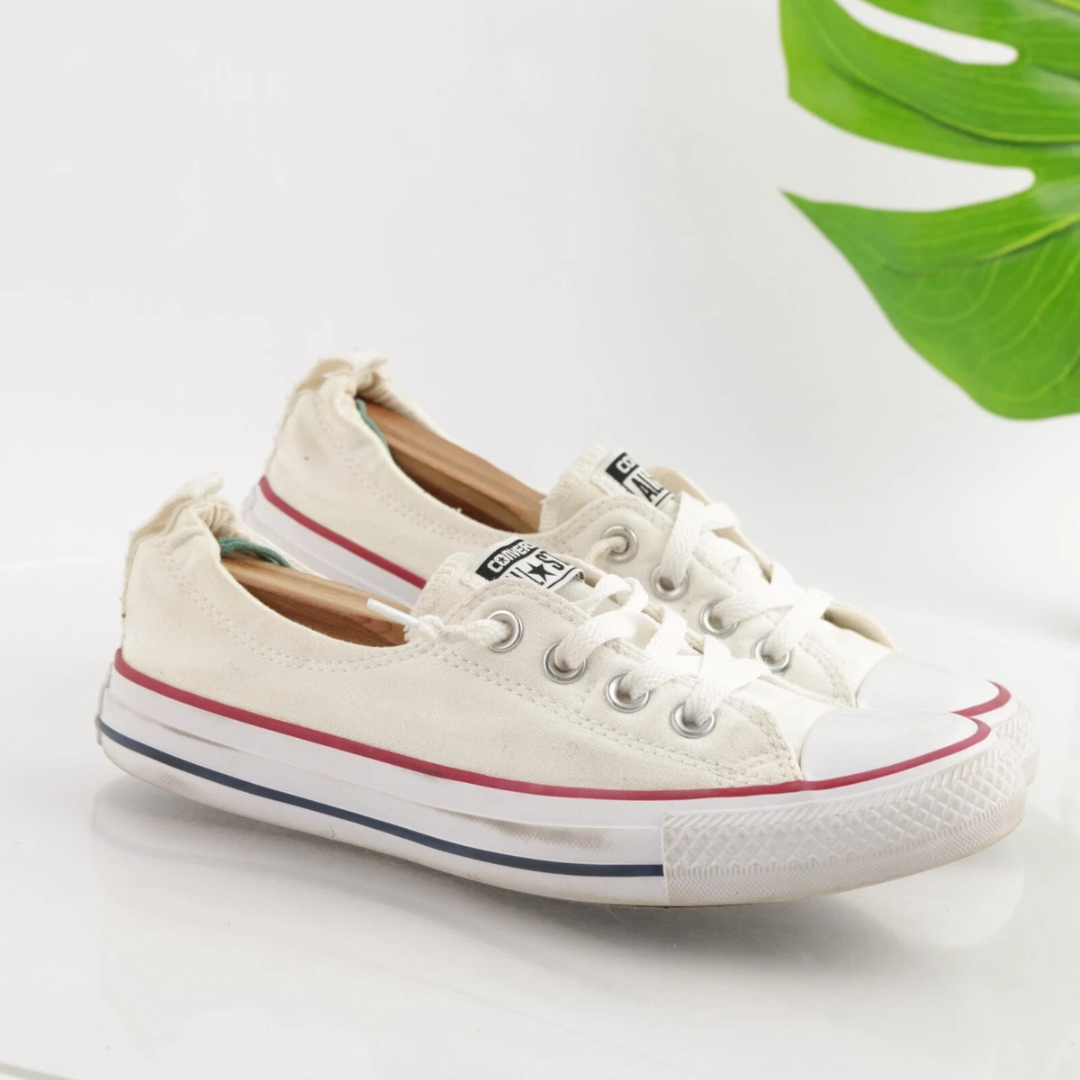 Womens converse cheap shoreline white