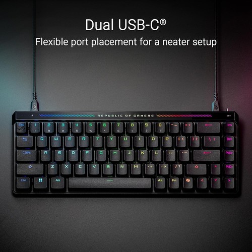 ASUS ROG Falchion Ace HFX 65% compact gaming keyboard, magnetic switches, 8000 - Picture 7 of 10